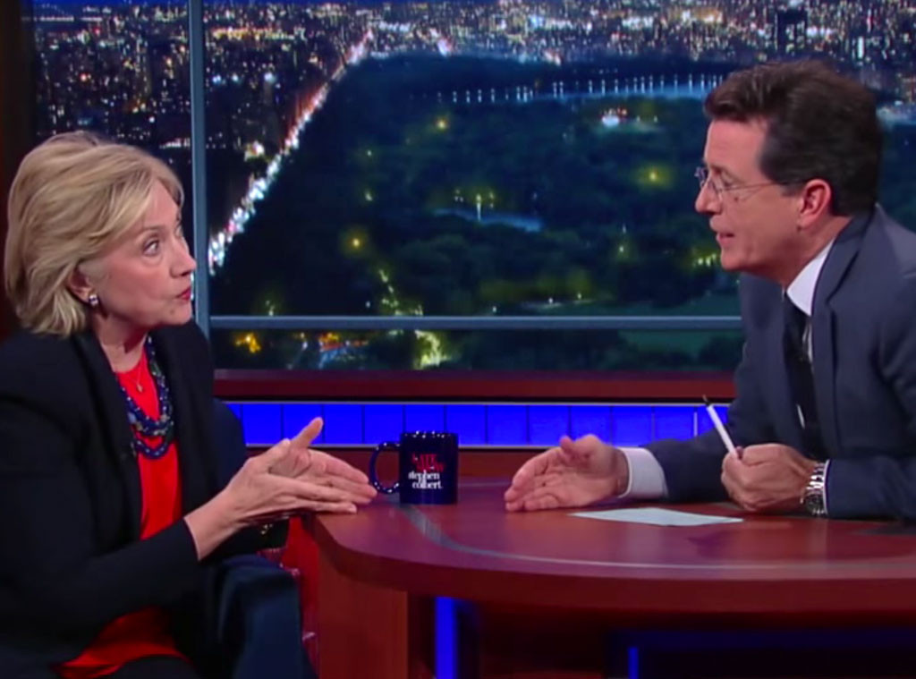Hillary Clinton, Stephen Colbert Hillary Clinton, Stephen Colbert